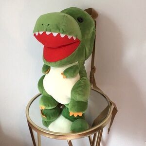 Green Dinosaur Plush Backpack